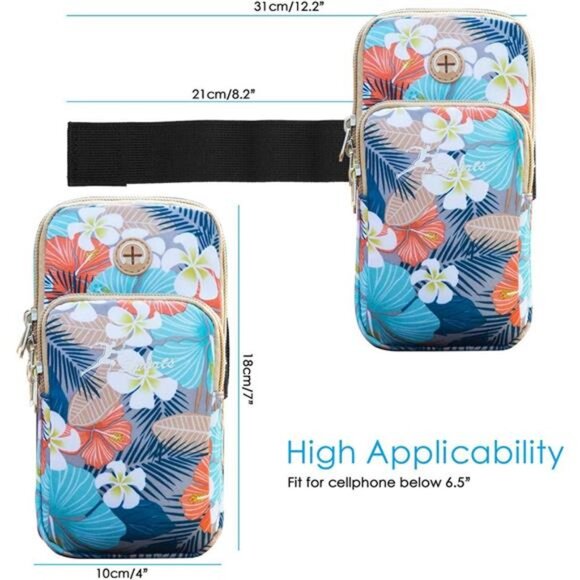 Sports Arm Bag, Universal Unisex Armbands Exercise Workout Running Gym Armbands - Picture 3 of 7